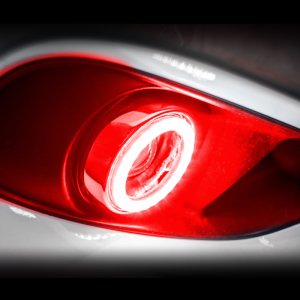 Jaguar XK8 Fog Light Halo Kit - ORACLE Lighting - SMD Halos - Red - `10-`12